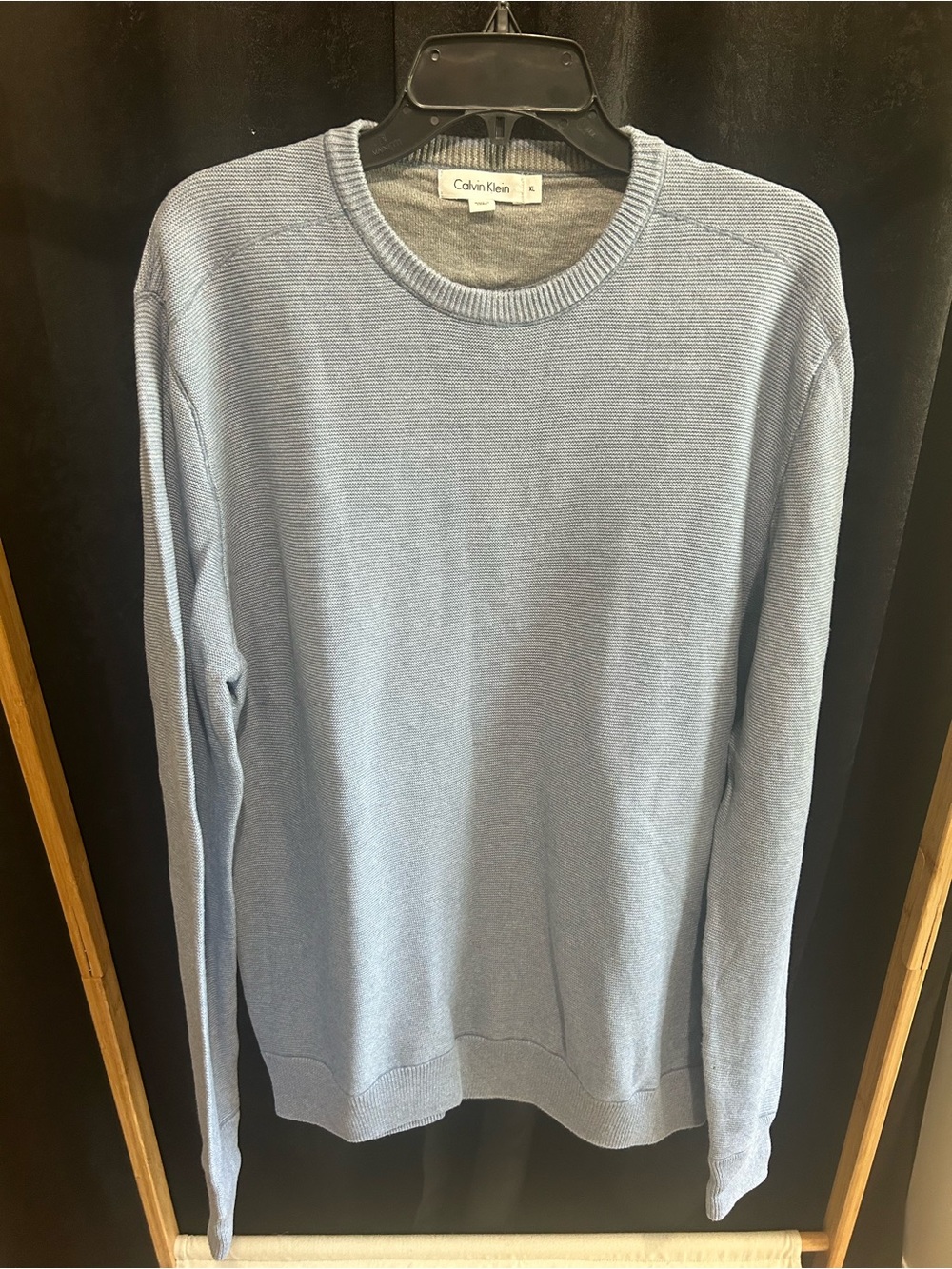 Calvin Klein Men's Pale Blue Crewneck Sweater